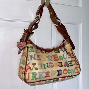 Multi-Colored Dooney & Bourke Graffiti Hobo Bag